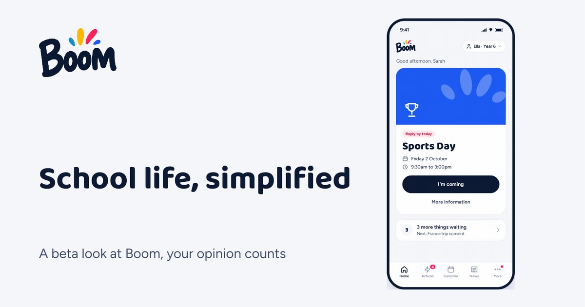 Cover of the Boom deck: School life, simplified